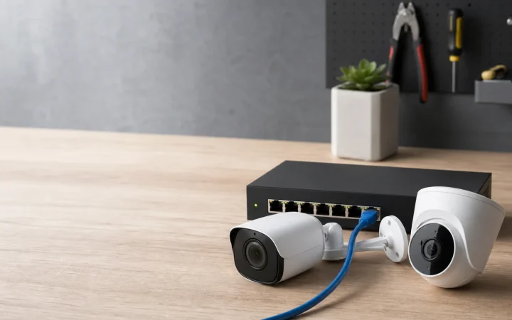 Telecamere PoE e switch di rete per videosorveglianza