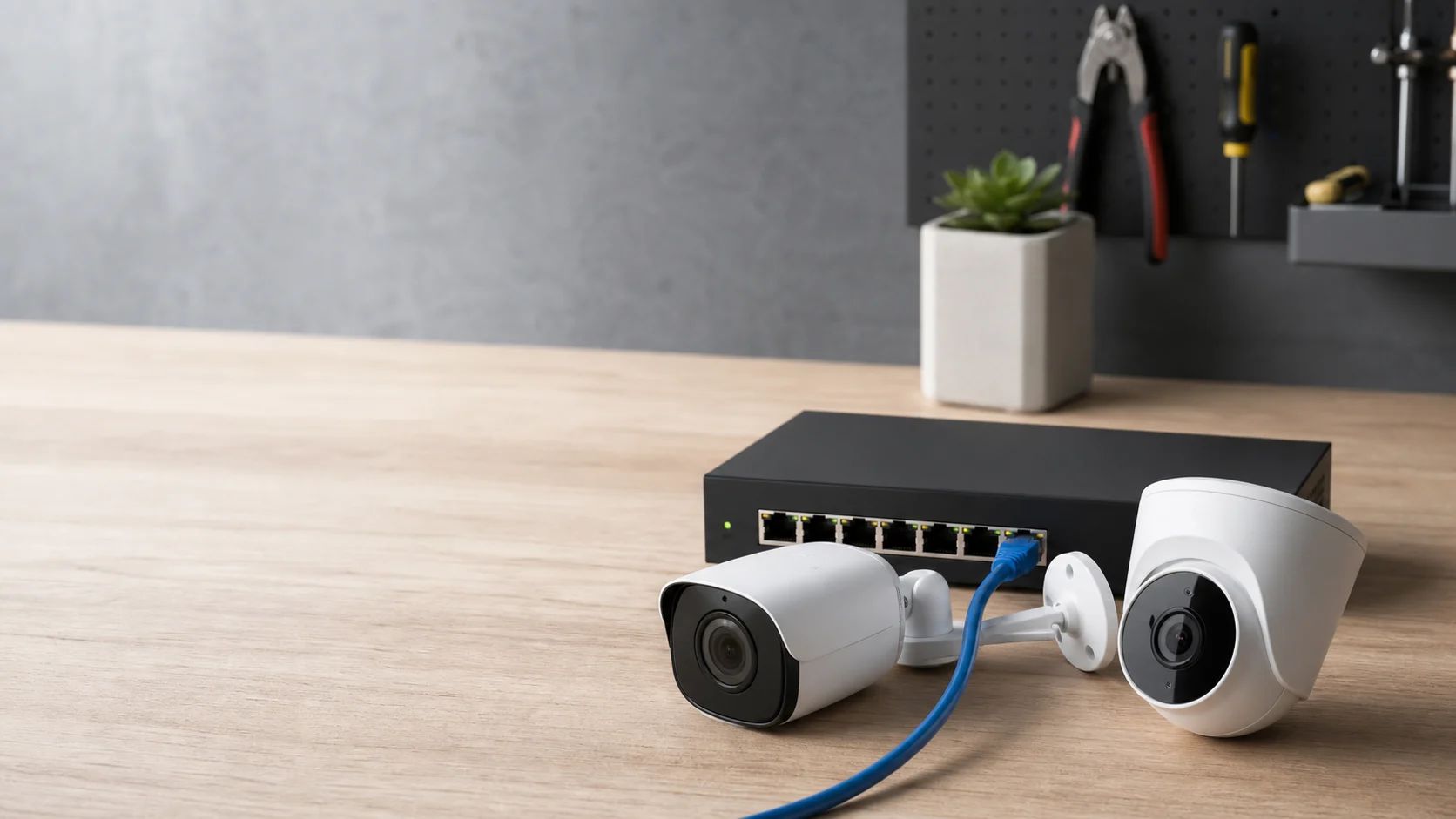 Telecamere PoE e switch di rete per videosorveglianza