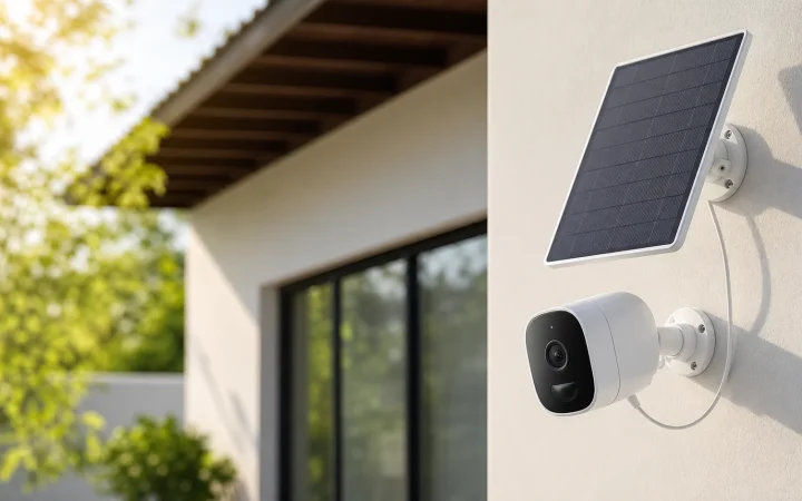 Telecamera di sicurezza con pannello solare