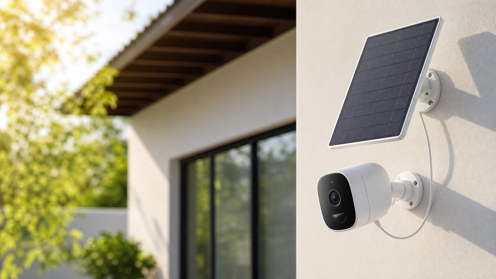 Telecamera di sicurezza con pannello solare