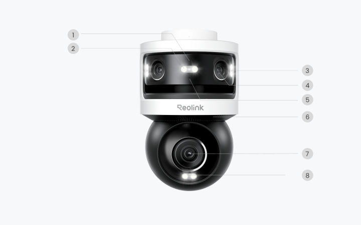 Reolink OMVI 3i PoE con triplo obiettivo panoramico e PT