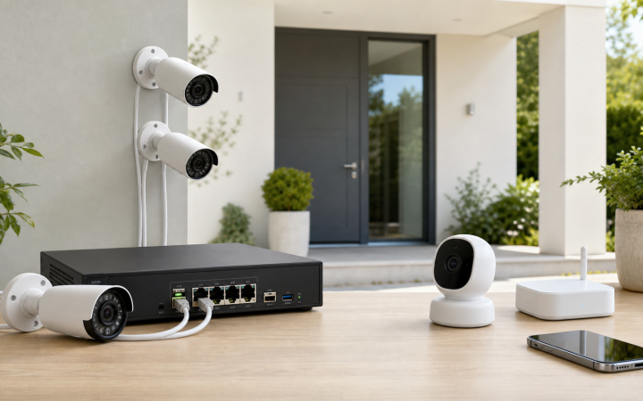 Confronto tra un sistema di telecamere PoE con NVR e un sistema WiFi con hub