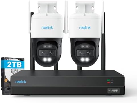 Reolink RLK12-800WTM2 con due telecamere TrackMix WiFi e NVR WiFi da 2TB