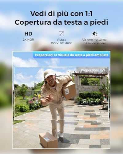 Reolink Video Doorbell Battery con alimentazione flessibile