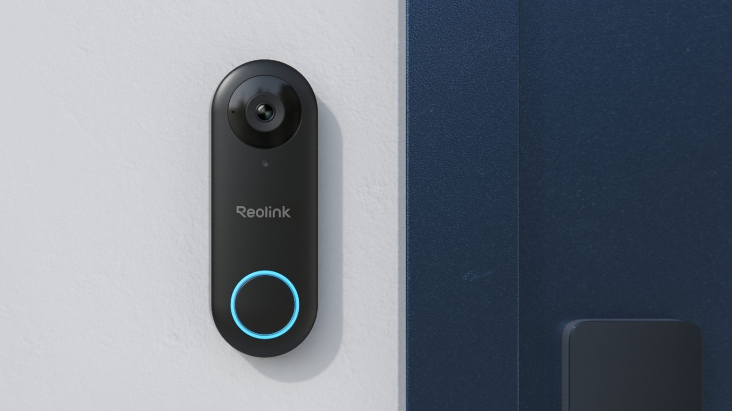 Reolink Video Doorbell WiFi nero con visuale 4:3 e chime