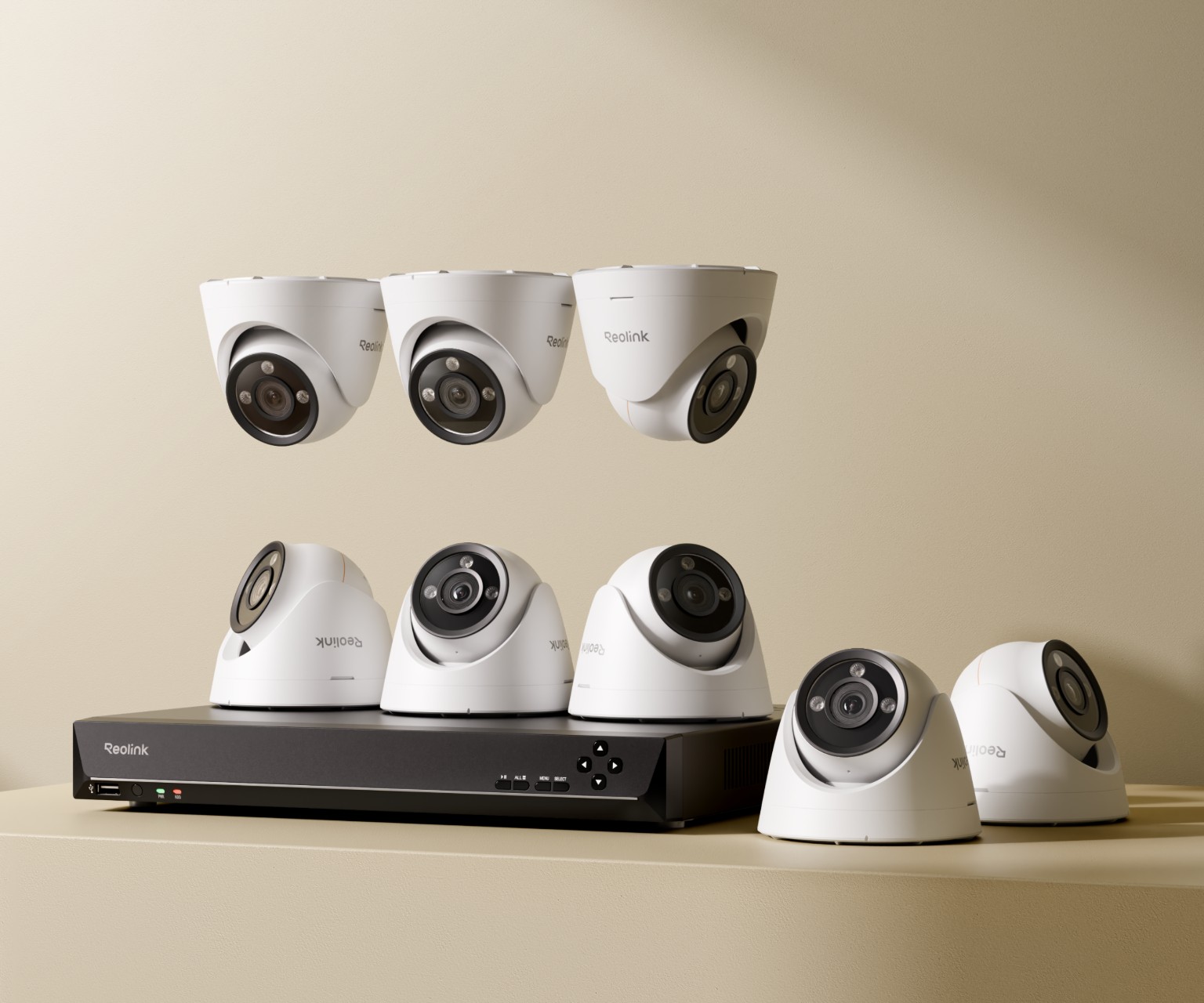 Kit Reolink RLK16-1200D8-A con otto telecamere PoE D1200 e NVR RLN16-410