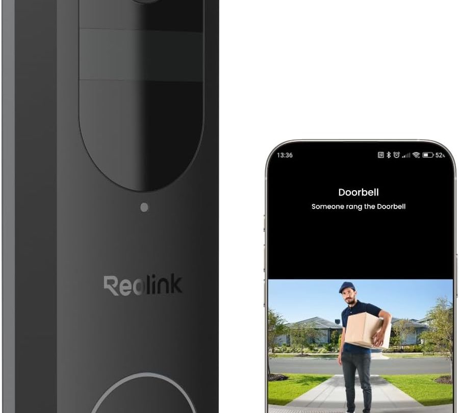 Reolink Video Doorbell Battery nera con app