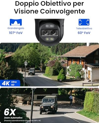 Tracciamento automatico della Reolink TrackMix PoE